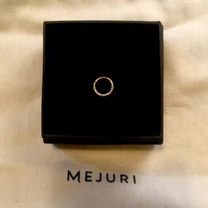 Mejuri -Cartilage Pave Diamond Mini Hoop-